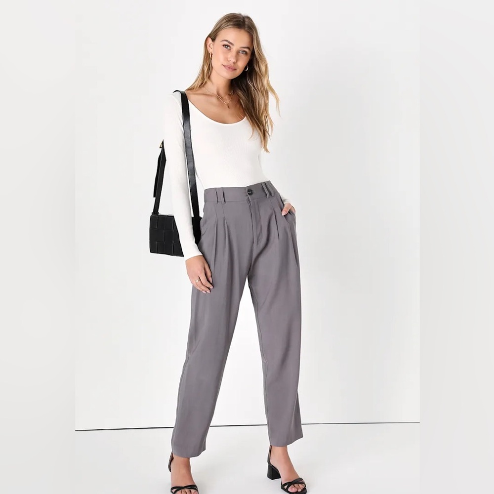 NWOT Satin Ankle Pants Mauve Sz 8